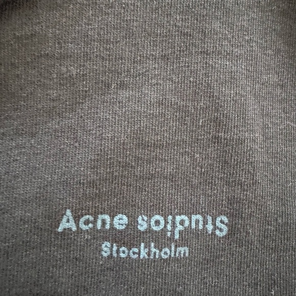 ACNE STUDIOS Black Joghy Cropped Hooded Sweatshirt XS - Picture 7 of 10